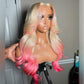 10A Customized Colored 250% Density 13x6 Lace Front Human Hair Wigs