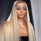 Hot Star Top 10A 250% Density Customized Ombre Platinum Blonde Colored 13x6 Lace Front Human Hair Wigs Brazilian Body Wave