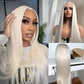 10A 250% Density Platinum Colored 13x6 Lace Human Hair Wigs