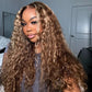 Beyonce Inspired ! Highlight 4/27# Colored HD Transparent 5x5 13x6 Lace Closure Front Wig 6x5 Glueless Ready Go Human Hair Wig Water Wave