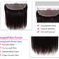 10A Straight Human Hair 3 Bundles With 13x4 Full Frontal Lace 100% Remy Human Hair