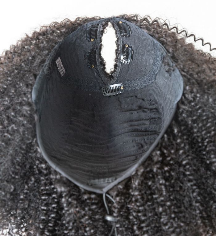 Kinky Curly Seamless V-Part Wig