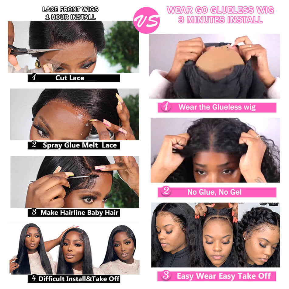 5x5 Glueless Lace Closure Wig Exotic Curly Ready To Wear Human Hair Wigs
