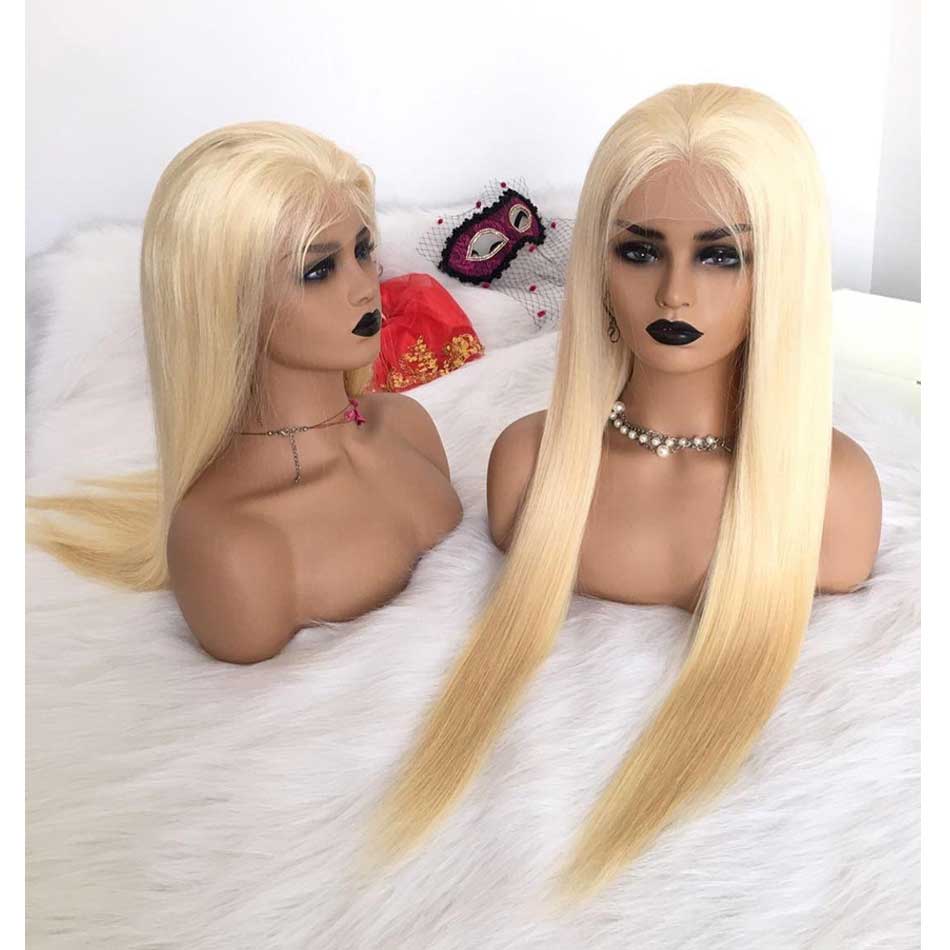 613 Blonde 180% 13x4 13x6 Lace Front Human Hair Wigs Straight 100% Remy Human Hair Frontal Wigs