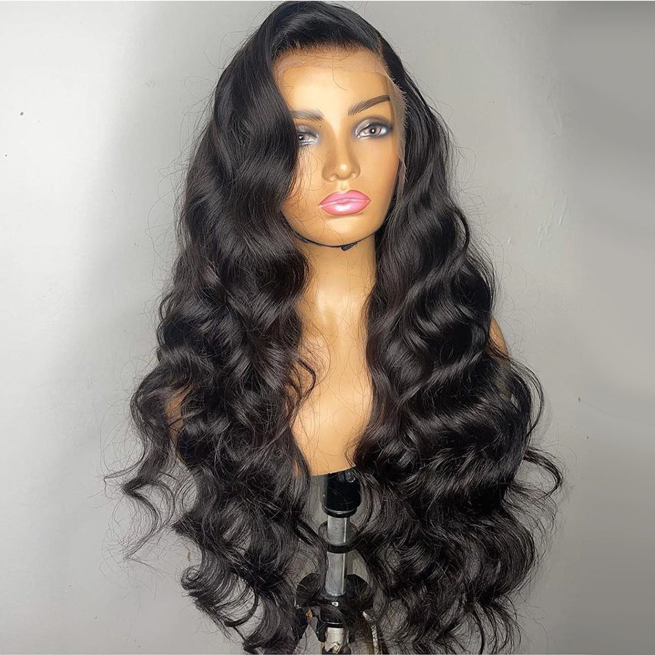 180% 13x4 13x6 Lace Front Human Hair Wigs Body Wave Pre Plucked Affordable Quality Wig